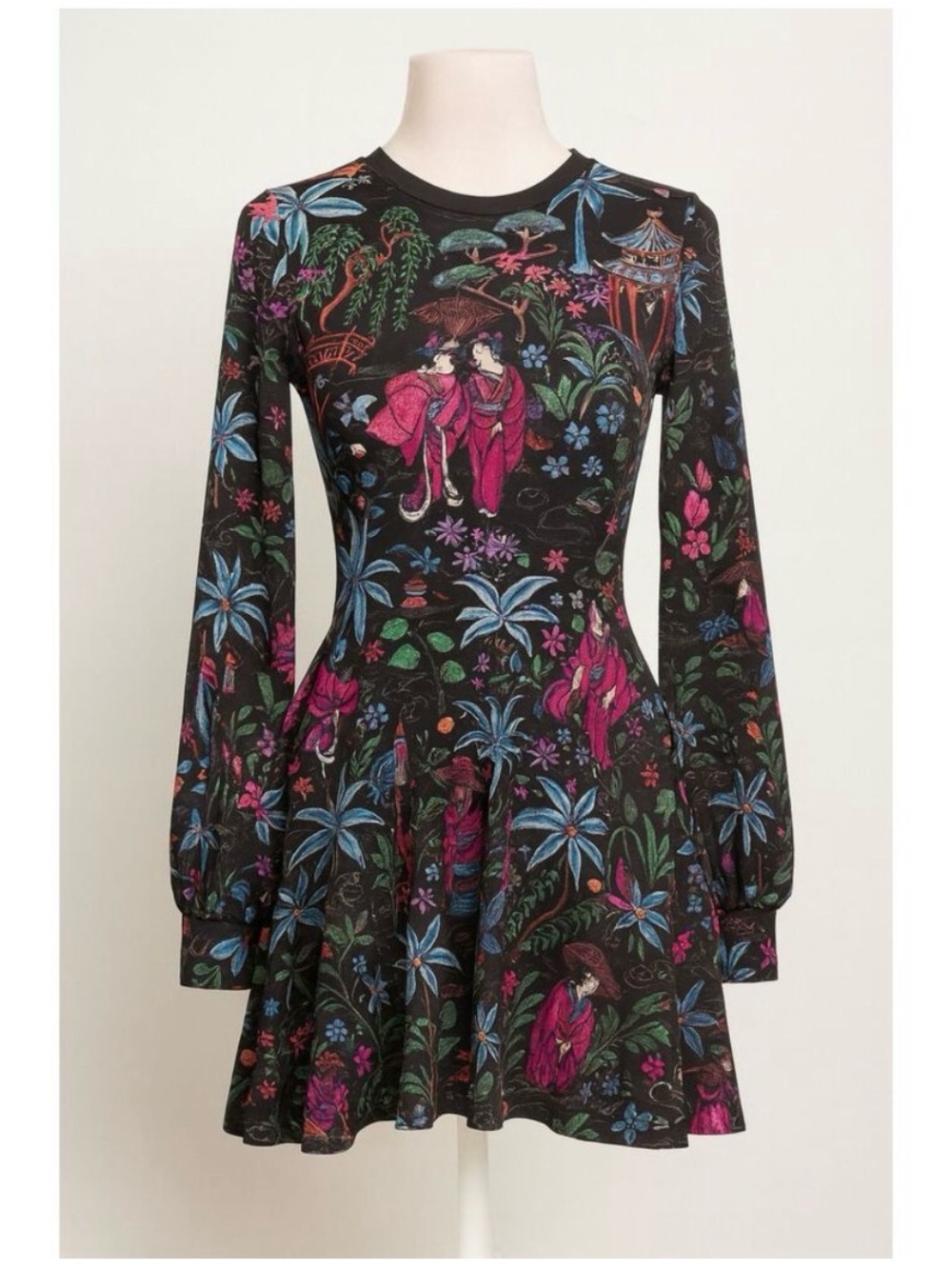 Blackmilk Nihon Shisu Bishop Skater Dress